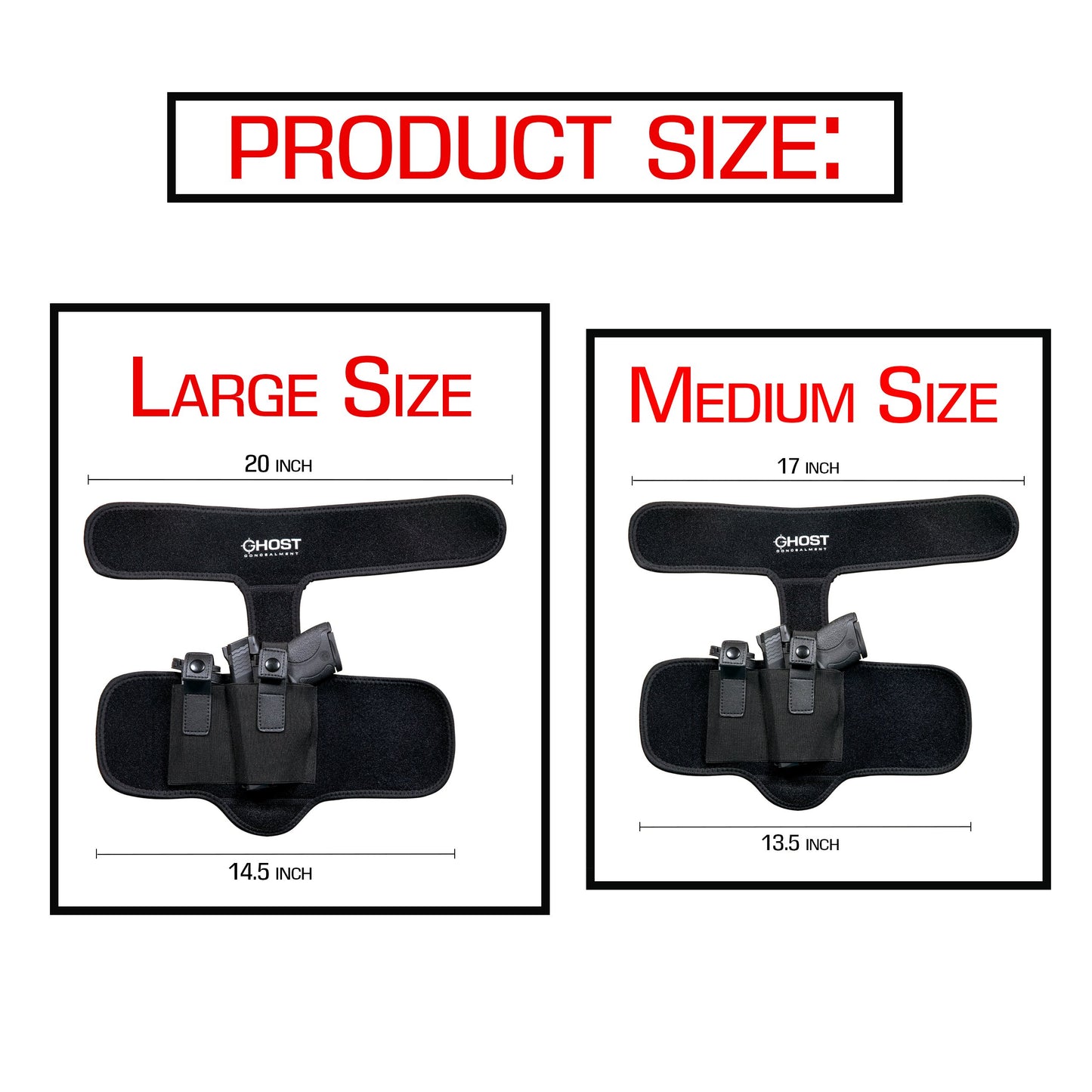 ANKLE HOLSTER FOR CONCEALED CARRY PISTOL | UNIVERSAL LEG CARRY GUN HOLSTER WITH MAGAZINE POUCH | MEN AND WOMAN