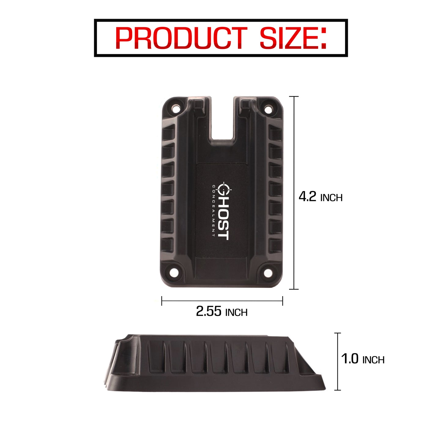 TACTICAL QUICK LOAD GUN MAGNET MOUNT HOLSTER - MAGNETIC CAR GUN MOUNT PISTOL HOLDER - GUN RACK WALL MOUNT, BEDSIDE HOLSTER, QUICK LOAD & FAST DRAW GUN MOUNT FOR SELF DEFENSE