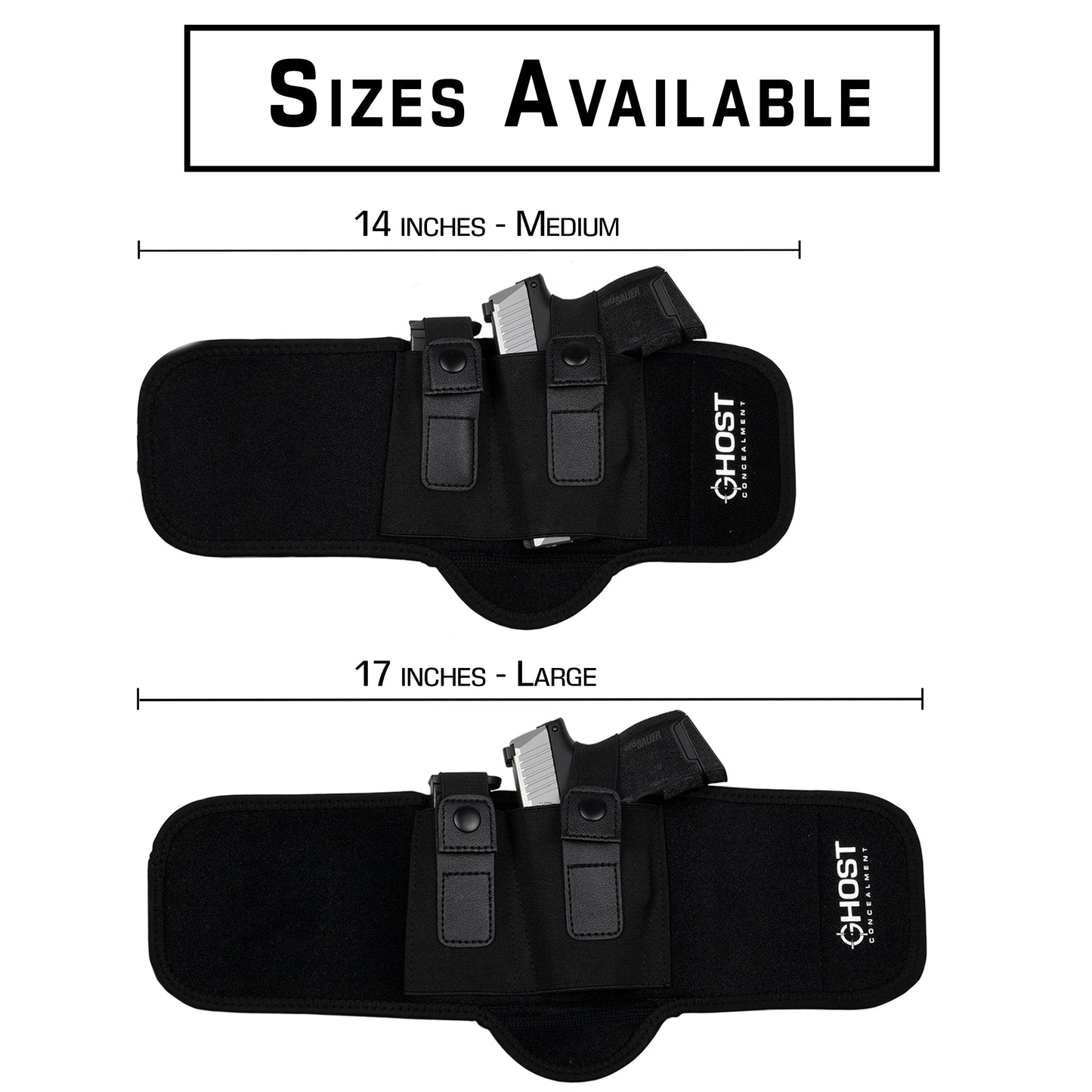 LOW PROFILE ANKLE HOLSTER FOR CONCEALED CARRY PISTOL | UNIVERSAL LEG CARRY GUN HOLSTER WITH MAGAZINE POUCH | MEN AND WOMAN